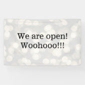 We zijn open Sign Spandoek (Horizontaal)