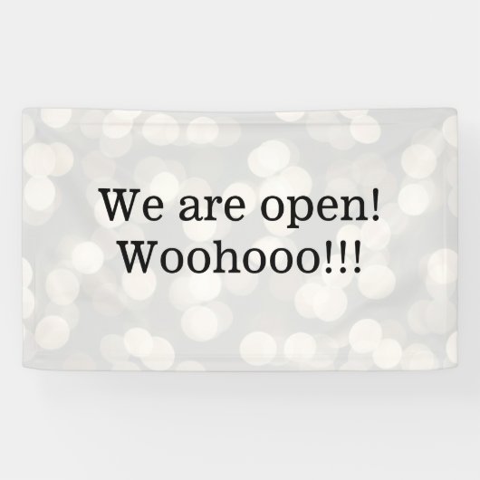 We zijn open Sign Spandoek (Horizontaal)