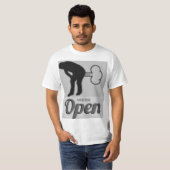 We zijn open t-shirt (Voorkant volledig)