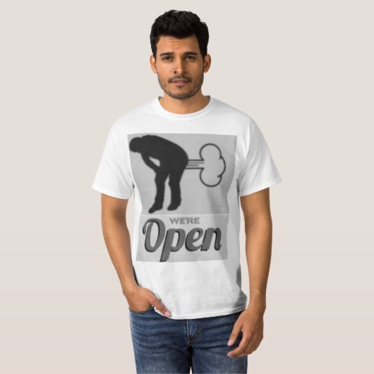 We zijn open t-shirt (Voorkant volledig)