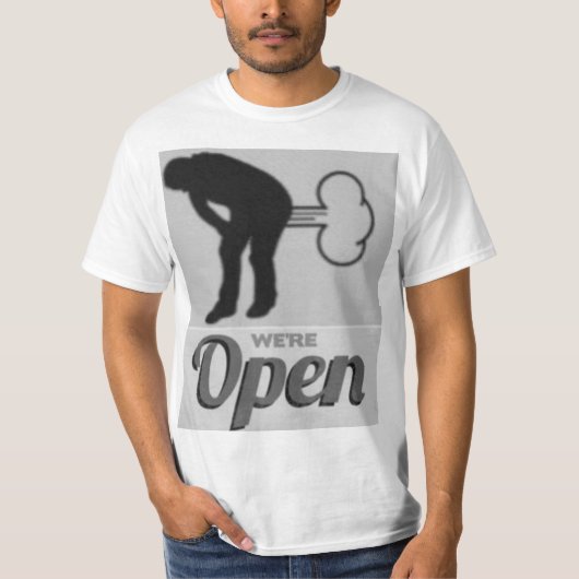 We zijn open t-shirt (Voorkant)