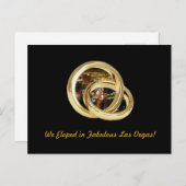 We zijn opgesloten in Fabulous Las Vegas "Wedding  Aankondigingskaart (Voorkant / Achterkant)