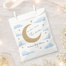 We zijn Over De Maan Blauwe Hemel Baby Shower