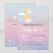 We zijn over de Maan Genderkwesties die Roze Blauw Kaart (Voorkant / Achterkant)