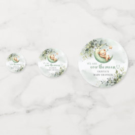 We zijn over de maan genderneutrale teddybeer confetti