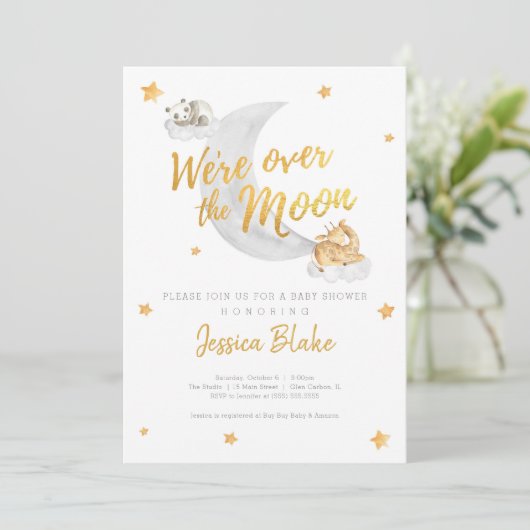 We zijn over de maan kaart (Staand voorkant)