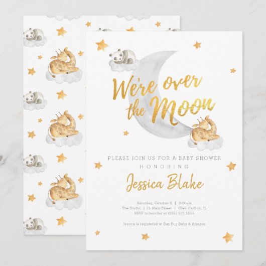 We zijn over de maan kaart (Voorkant / Achterkant)