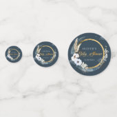 We zijn over de maan marine en gouden pampas katoe confetti (Voorkanten)