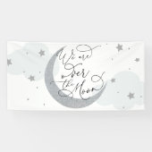 We zijn over de maan spandoek (Horizontaal)