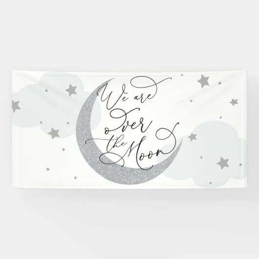 We zijn over de maan spandoek (Horizontaal)