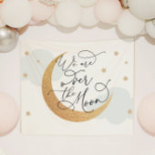 We zijn over de maan spandoek