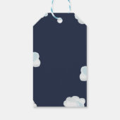 We zijn over de Moon Baby shower Gift Label Cadeaulabel (Achterkant)