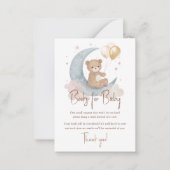 We zijn over de moon Teddy Bear Boeken voor Baby Notitiekaartje (Voorkant)