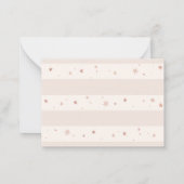 We zijn over de moon Teddy Bear Diaper Raffle Notitiekaartje (Achterkant)