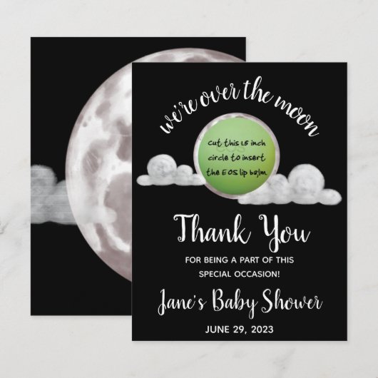 We zijn over het Baby shower EOS Lip Balm Favor (Voorkant / Achterkant)