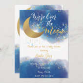 We zijn over het Baby shower van de maan Kaart (Voorkant / Achterkant)