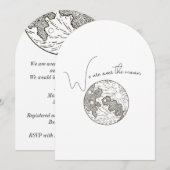 We zijn over het Baby shower van de maan Kaart (Voorkant / Achterkant)