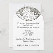 We zijn over het Baby shower van de maan Kaart (Achterkant)