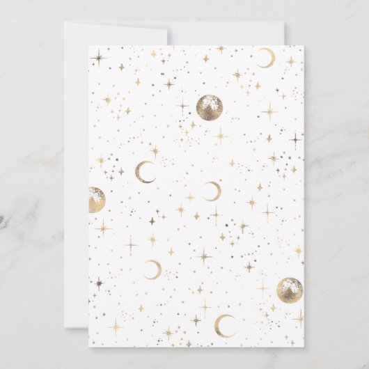 We zijn over het Baby shower van de maan Kaart (Achterkant)