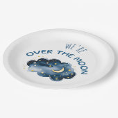 We zijn over het Baby shower van de maan Papieren Bordje (Gekanteld)