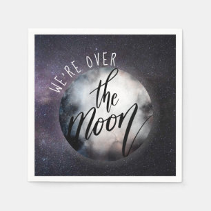 We zijn over het Moon Baby shower Servet