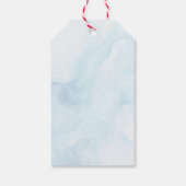 We zijn over het Moon Blue Boy Baby shower Cadeaulabel (Achterkant)