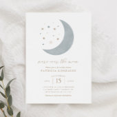 We zijn over het Moon Blue Gold Boy Baby shower In Kaart