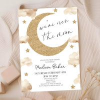 We zijn over het Moon Boho Celestial Baby shower