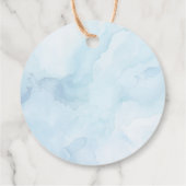 We zijn over het Moon Boy Baby shower Bedankjes Labels (Achterkant)