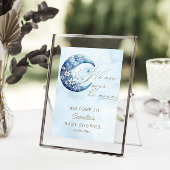 We zijn over het Moon Boy Baby shower Poster