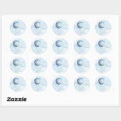 We zijn over het Moon Boy Baby shower Ronde Sticker (Vel)