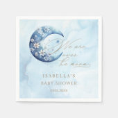 We zijn over het Moon Boy Baby shower Servet (Voorkant)