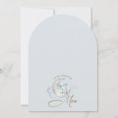 We zijn over het Moon Elephant Baby shower Kaart (Achterkant)