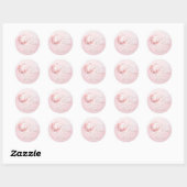 We zijn over het Moon Girl Baby shower Ronde Sticker (Vel)