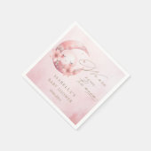 We zijn over het Moon Girl Baby shower Servet (Hoek)