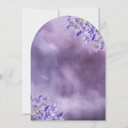 We zijn over het Moon Lavender Navy Arch Baby show Kaart (Achterkant)