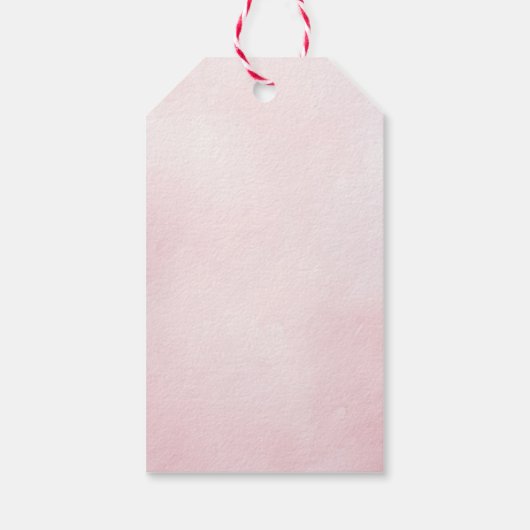 We zijn over het Moon Pink Girl Baby shower Cadeaulabel (Achterkant)