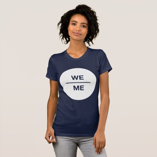 We zijn over mij heen t-shirt (Voorkant volledig)