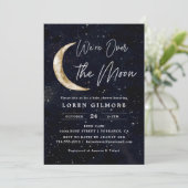 We zijn over the Moon Baby shower | Galaxy Kaart (Staand voorkant)