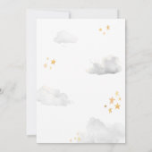 We zijn over the moon Baby shower Kaart (Achterkant)