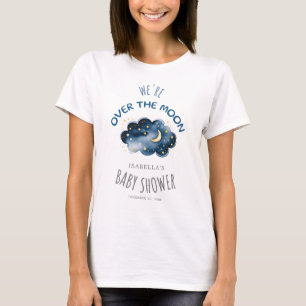 We zijn over the moon Baby shower moeder-to-be T-shirt
