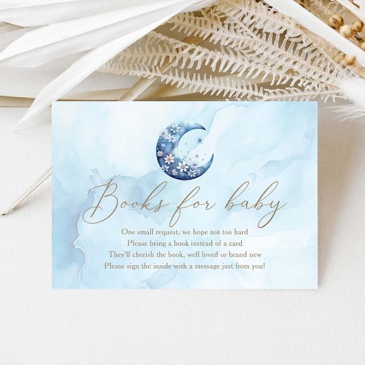 We zijn over the Moon Boy doucheboeken voor Baby Informatiekaartje