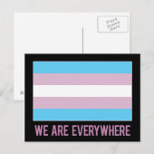 We zijn overal briefkaart (transgender) (Voorkant / Achterkant)