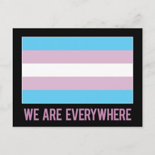 We zijn overal briefkaart (transgender)