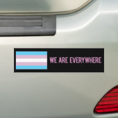 We zijn overal sticker (transgender) (Op auto)