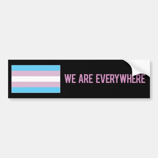 We zijn overal sticker (transgender) (Voorkant)