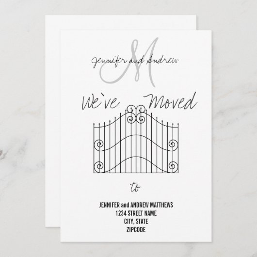 We zijn overgestapt naar New Address Announcement Aankondiging (Voorkant / Achterkant)