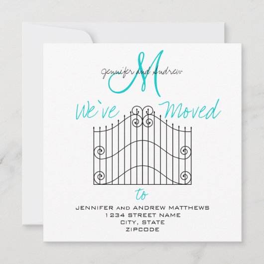 We zijn overgestapt naar New Address Announcement Aankondiging (Voorkant)