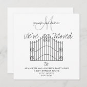 We zijn overgestapt naar New Address Announcement Aankondiging (Voorkant / Achterkant)