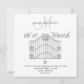 We zijn overgestapt naar New Address Announcement Aankondiging (Voorkant)